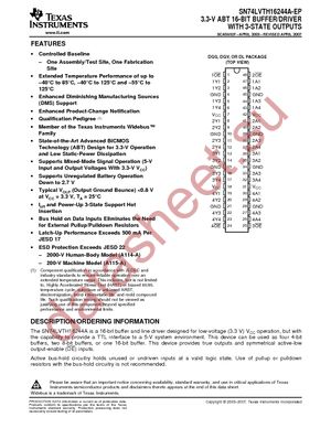 CLVTH16244AIGQLREP datasheet  